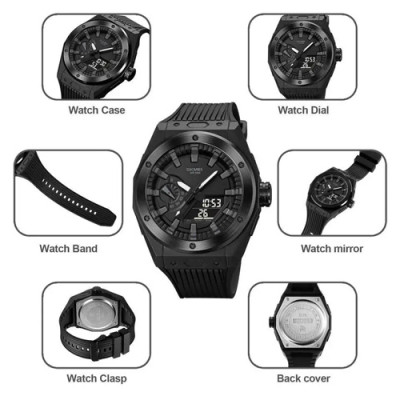 Годинник наручний 2103BKBK SKMEI, Black/Black