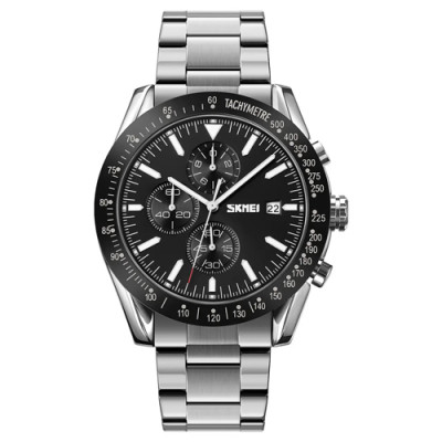 Годинник наручний 9253SIBK SKMEI, Silver/Black