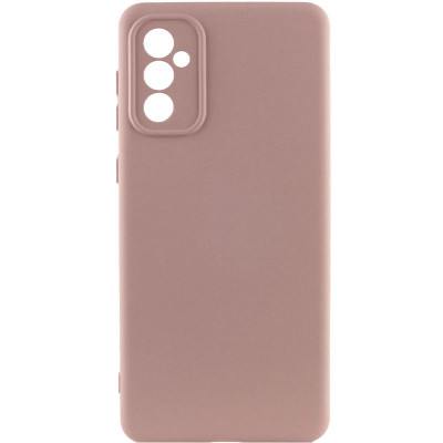 Накладка (з мікрофіброю) Silicone Cover Lakshmi Full Camera для Samsung A36 5G- рожевий пісок