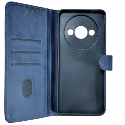 Чохол-книжка Leather Folio New для Xiaomi Redmi A3 (магнітна застібка)- синій