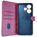 Чохол-книжка Leather Folio New для Xiaomi Redmi 13 4G / Poco M6 4G (магнітна застібка)- червоний