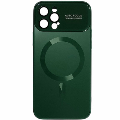 Накладка Glass Slim Case with Magnetic для iPhone 12 Pro Max- зелений Накладка Glass Slim Case with Magnetic для iPhone 12 Pro Max- зелений