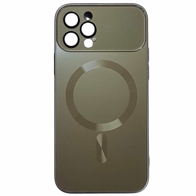 Накладка Glass Slim Case with Magnetic для iPhone 15 Pro Max- золотий Накладка Glass Slim Case with Magnetic для iPhone 15 Pro Max- золотий