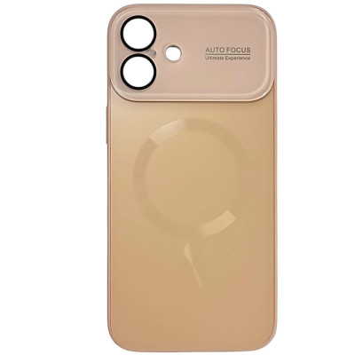 Накладка Glass Slim Case with Magnetic для iPhone 16 Plus- рожевий Накладка Glass Slim Case with Magnetic для iPhone 16 Plus- рожевий