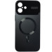 Накладка Glass Slim Case with Magnetic для iPhone 16 Plus- чорний