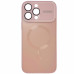 Накладка Glass Slim Case with Magnetic для iPhone 16 Pro Max- рожевий