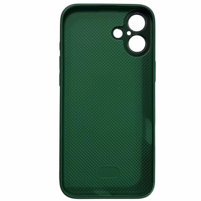 Накладка Glass Slim Case with Magnetic для iPhone 16- зелений Накладка Glass Slim Case with Magnetic для iPhone 16- зелений