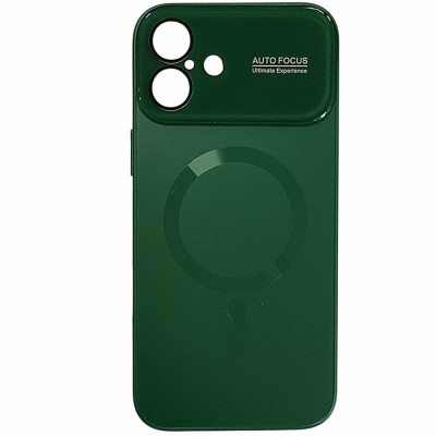 Накладка Glass Slim Case with Magnetic для iPhone 16- зелений Накладка Glass Slim Case with Magnetic для iPhone 16- зелений