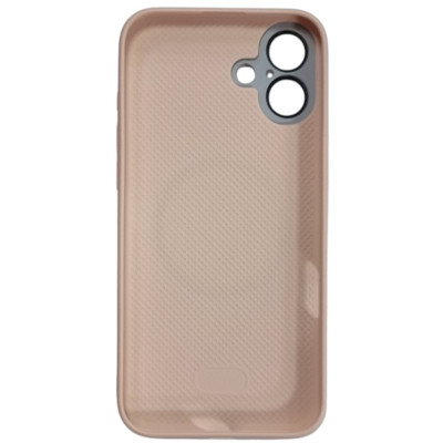 Накладка Glass Slim Case with Magnetic для iPhone 16- рожевий Накладка Glass Slim Case with Magnetic для iPhone 16- рожевий