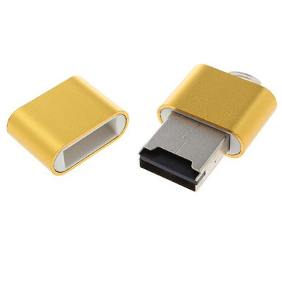 Картрідер (Card Reader) SIYOTEAM SY- T18 Micro SD USB 2.0 / 480Mbp/s- золотий Картрідер (Card Reader) SIYOTEAM SY- T18 Micro SD USB 2.0 / 480Mbp/s- золотий
