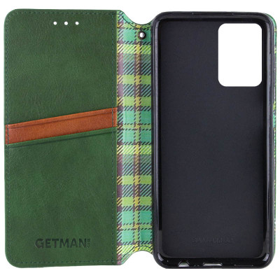 Чохол-книжка GETMAN Cubic для Motorola Moto G24 / G04 / G04s / E14- зелений Чохол-книжка GETMAN Cubic для Motorola Moto G24 / G04 / G04s / E14- зелений