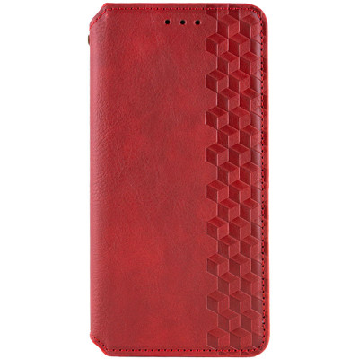Чохол-книжка GETMAN Cubic для Motorola Moto G24 / G04 / G04s / E14- червоний Чохол-книжка GETMAN Cubic для Motorola Moto G24 / G04 / G04s / E14- червоний