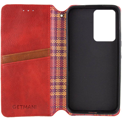 Чохол-книжка GETMAN Cubic для Motorola Moto G24 / G04 / G04s / E14- червоний