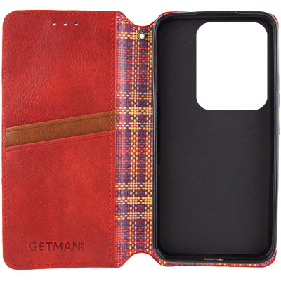 Чохол-книжка GETMAN Cubic для Xiaomi Redmi Note 13 5G- червоний Чохол-книжка GETMAN Cubic для Xiaomi Redmi Note 13 5G- червоний