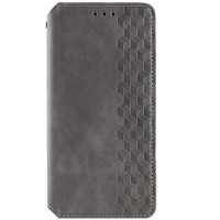 Чохол-книжка GETMAN Cubic для Xiaomi Redmi Note 13 5G- сірий Чохол-книжка GETMAN Cubic для Xiaomi Redmi Note 13 5G- сірий
