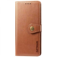 Чохол-книжка GETMAN Gallant шкіряний для Samsung S21 FE- коричневий Чохол-книжка GETMAN Gallant шкіряний для Samsung S21 FE- коричневий