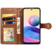 Чохол-книжка GETMAN Gallant шкіряний для Samsung S21 FE- коричневий Чохол-книжка GETMAN Gallant шкіряний для Samsung S21 FE- коричневий