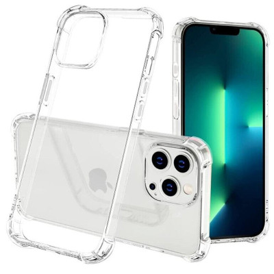 Накладка GETMAN посилені кути для iPhone 16 Pro- прозорий Накладка GETMAN посилені кути для iPhone 16 Pro- прозорий