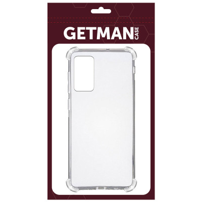 Накладка GETMAN посилені кути для Samsung S20 FE- прозорий Накладка GETMAN посилені кути для Samsung S20 FE- прозорий