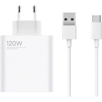 Мережевий зарядний пристрій Xiaomi (VCA7GA) 120W USB-A + USB кабель Type-C- білий Мережевий зарядний пристрій Xiaomi (VCA7GA) 120W USB-A + USB кабель Type-C- білий