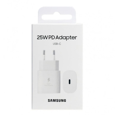 Мережевий зарядний пристрій Samsung (EP-TA800) USB-C 25W PD- білий