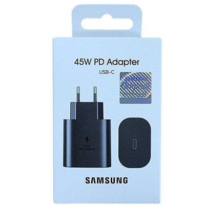 Мережевий зарядний пристрій Samsung (EP-TA845) USB-C 45W PD- чорний