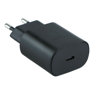Мережевий зарядний пристрій Samsung (EP-TA800) USB-C 25W PD + кабель Type-C to Type-C- чорний