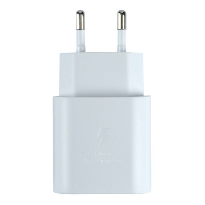 Мережевий зарядний пристрій Samsung (EP-TA800) USB-C 25W PD + кабель Type-C to Type-C- білий
