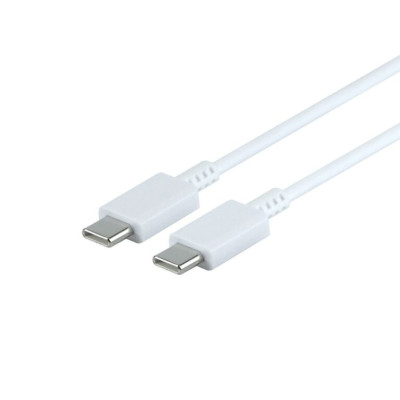 Мережевий зарядний пристрій Samsung (EP-TA800) USB-C 25W PD + кабель Type-C to Type-C- білий