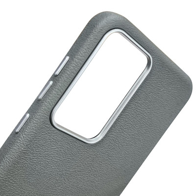 Накладка (з мікрофіброю) Leather Case Metal Buttons для Samsung A06- сірий Накладка (з мікрофіброю) Leather Case Metal Buttons для Samsung A06- сірий