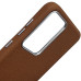 Накладка (з мікрофіброю) Leather Case Metal Buttons для Samsung A16 4G/5G- коричневий