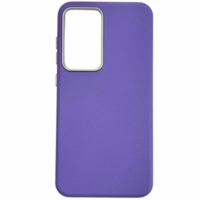 Накладка (з мікрофіброю) Leather Case Metal Buttons для Samsung A35- бузковий Накладка (з мікрофіброю) Leather Case Metal Buttons для Samsung A35- бузковий
