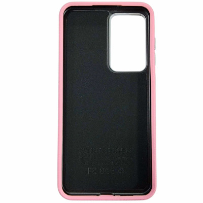 Накладка (з мікрофіброю) Leather Case Metal Buttons для Samsung A55- світло-рожевий