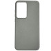 Накладка (з мікрофіброю) Leather Case Metal Buttons для Samsung S23 FE- сірий
