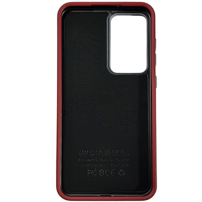 Накладка (з мікрофіброю) Leather Case Metal Buttons для Samsung S24 FE- марсала Накладка (з мікрофіброю) Leather Case Metal Buttons для Samsung S24 FE- марсала