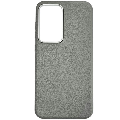 Накладка (з мікрофіброю) Leather Case Metal Buttons для Samsung S24 FE- сірий Накладка (з мікрофіброю) Leather Case Metal Buttons для Samsung S24 FE- сірий
