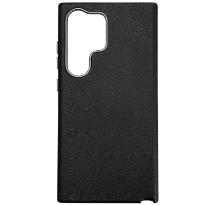 Накладка (з мікрофіброю) Leather Case Metal Buttons для Samsung S24 Ultra- чорний Накладка (з мікрофіброю) Leather Case Metal Buttons для Samsung S24 Ultra- чорний