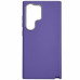 Накладка (з мікрофіброю) Leather Case Metal Buttons для Samsung S24 Ultra- бузковий