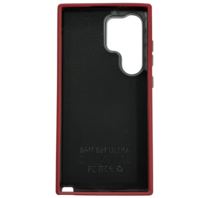 Накладка (з мікрофіброю) Leather Case Metal Buttons для Samsung S24 Ultra- марсала Накладка (з мікрофіброю) Leather Case Metal Buttons для Samsung S24 Ultra- марсала