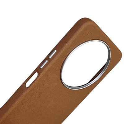 Накладка (з мікрофіброю) Leather Case Metal Buttons для Xiaomi Redmi 14C / Redmi A4 / Poco C75- коричневий Накладка (з мікрофіброю) Leather Case Metal Buttons для Xiaomi Redmi 14C / Redmi A4 / Poco C75- коричневий