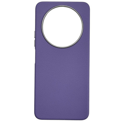 Накладка (з мікрофіброю) Leather Case Metal Buttons для Xiaomi Redmi 14C / Redmi A4 / Poco C75- бузковий