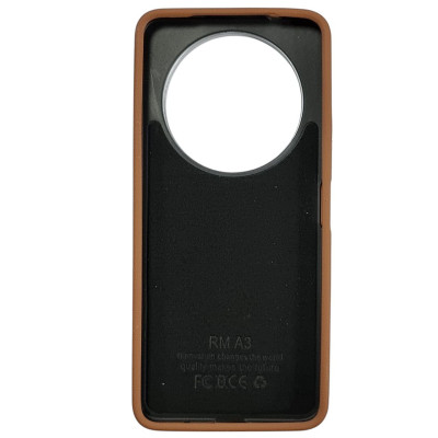 Накладка (з мікрофіброю) Leather Case Metal Buttons для Xiaomi Redmi A3- коричневий Накладка (з мікрофіброю) Leather Case Metal Buttons для Xiaomi Redmi A3- коричневий