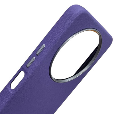 Накладка (з мікрофіброю) Leather Case Metal Buttons для Xiaomi Redmi A3- бузковий Накладка (з мікрофіброю) Leather Case Metal Buttons для Xiaomi Redmi A3- бузковий