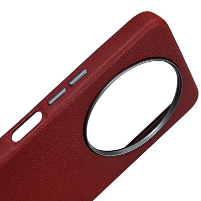 Накладка (з мікрофіброю) Leather Case Metal Buttons для Xiaomi Redmi A3- марсала Накладка (з мікрофіброю) Leather Case Metal Buttons для Xiaomi Redmi A3- марсала