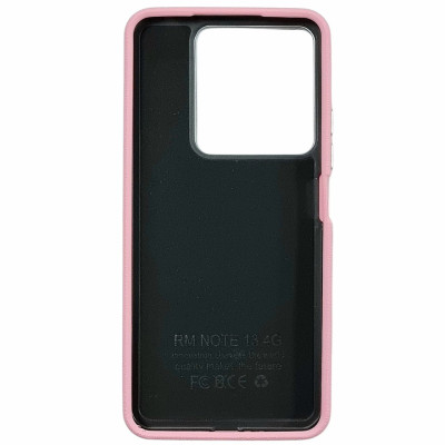 Накладка (з мікрофіброю) Leather Case Metal Buttons для Xiaomi Redmi Note 13 4G- світло-рожевий Накладка (з мікрофіброю) Leather Case Metal Buttons для Xiaomi Redmi Note 13 4G- світло-рожевий