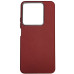 Накладка (з мікрофіброю) Leather Case Metal Buttons для Xiaomi Redmi Note 13 4G- марсала