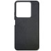 Накладка (з мікрофіброю) Leather Case Metal Buttons для Xiaomi Redmi Note 13 Pro 4G / Poco M6 Pro 4G / Redmi Note 14s- чорний