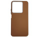Накладка (з мікрофіброю) Leather Case Metal Buttons для Xiaomi Redmi Note 13 Pro 4G / Poco M6 Pro 4G / Redmi Note 14s- коричневий
