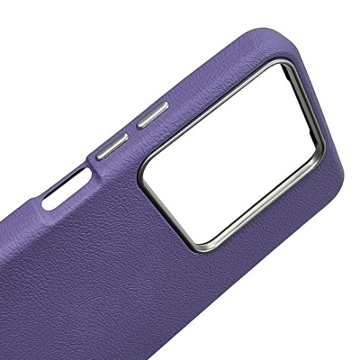 Накладка (з мікрофіброю) Leather Case Metal Buttons для Xiaomi Redmi Note 13 Pro 4G / Poco M6 Pro 4G / Redmi Note 14s- бузковий Накладка (з мікрофіброю) Leather Case Metal Buttons для Xiaomi Redmi Note 13 Pro 4G / Poco M6 Pro 4G / Redmi Note 14s- бузковий