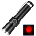 Ліхтарик PLD-1812-T6 (red), 1 режим, 1x18650, індикація заряда, ЗП Type-C, zoom, Box